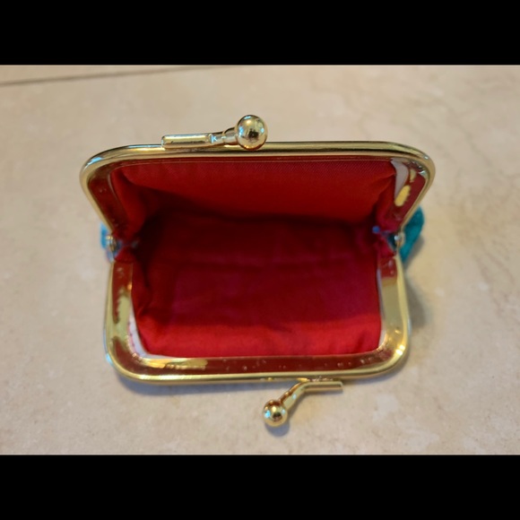 Blue Velvet Coin Purse - Picture 2 of 2